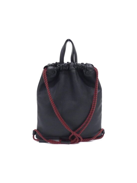 Gucci Print Backpack Leather Black
